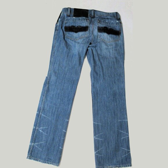 DUSSAULT Canadian Mens Jeans 33 Button Fly Leather Appointments - Picture 3 of 13